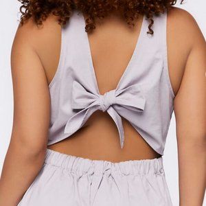 BNWOT Forever 21 Brand Plus Size Tie-Back Jumpsuit